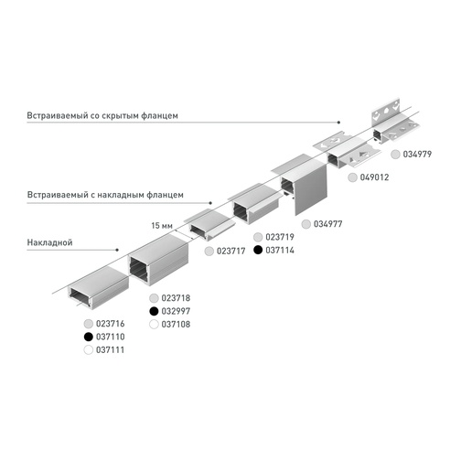 Профиль SL-SLIM-H7-2000 WHITE (Arlight, Алюминий)