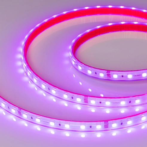 Лента светодиодная RTW 2-5000PS-50m 24V RGB 2x (5060, 60 LED/m, LUX) (Arlight, 14.4 Вт/м, IP67)
