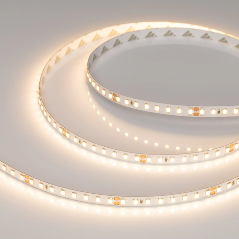 Лента RT-A128-8mm 24V Warm2700 (10 W/m, IP20, 5m) (Arlight, высок.эфф.150 лм/Вт)