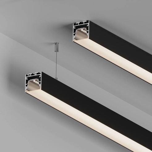 Профиль LINE-3535-TRAY-2000 BLACK (Arlight, Алюминий)