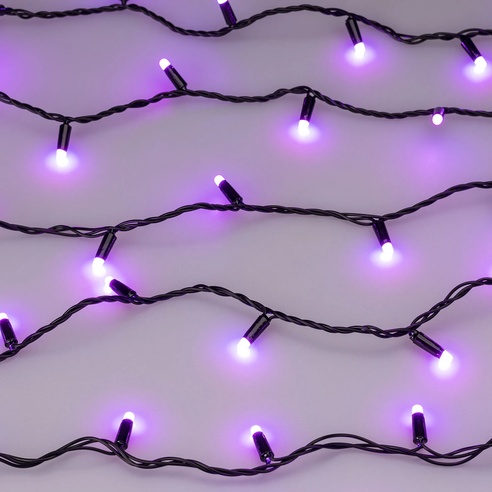 Светодиодная гирлянда ARD-STRING-CLASSIC-20000-BLACK-200LED-MILK-SYNC RGB (230V, 13W) (Ardecoled, IP65)