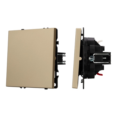 Механизм звонкового выключателя SWT-NOBE-MKR1-SFPL-GD (230V, 10A) (Arlight, Золотой песок)