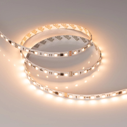 Лента светодиодная SPI-B60-10mm 24V Warm2700-PX6-RAM (15 W/m, IP20, 5060, 5m) (Arlight, бегущий огонь)
