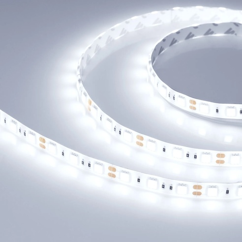 Лента светодиодная RTW 2-5000SE 12V Cool 2x (5060, 300 LED, LUX) (Arlight, 14.4 Вт/м, IP65)