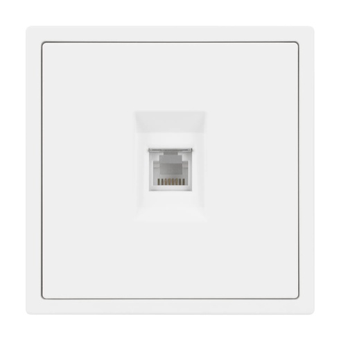 Механизм телефонной розетки SCT-NOBE-MTL1-SFPL-WH (RJ-11, 4C) (Arlight, Белый кварц)