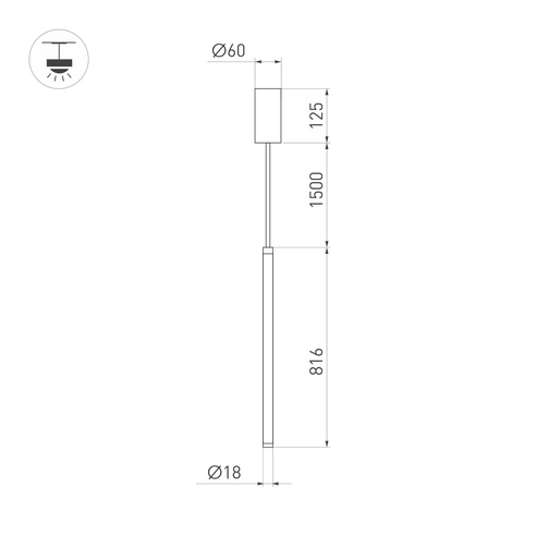 Светильник SP-JEDI-HANG-R18-10W Warm3000 (BK, 360 deg, 230V) (Arlight, IP20 Пластик, 3 года)