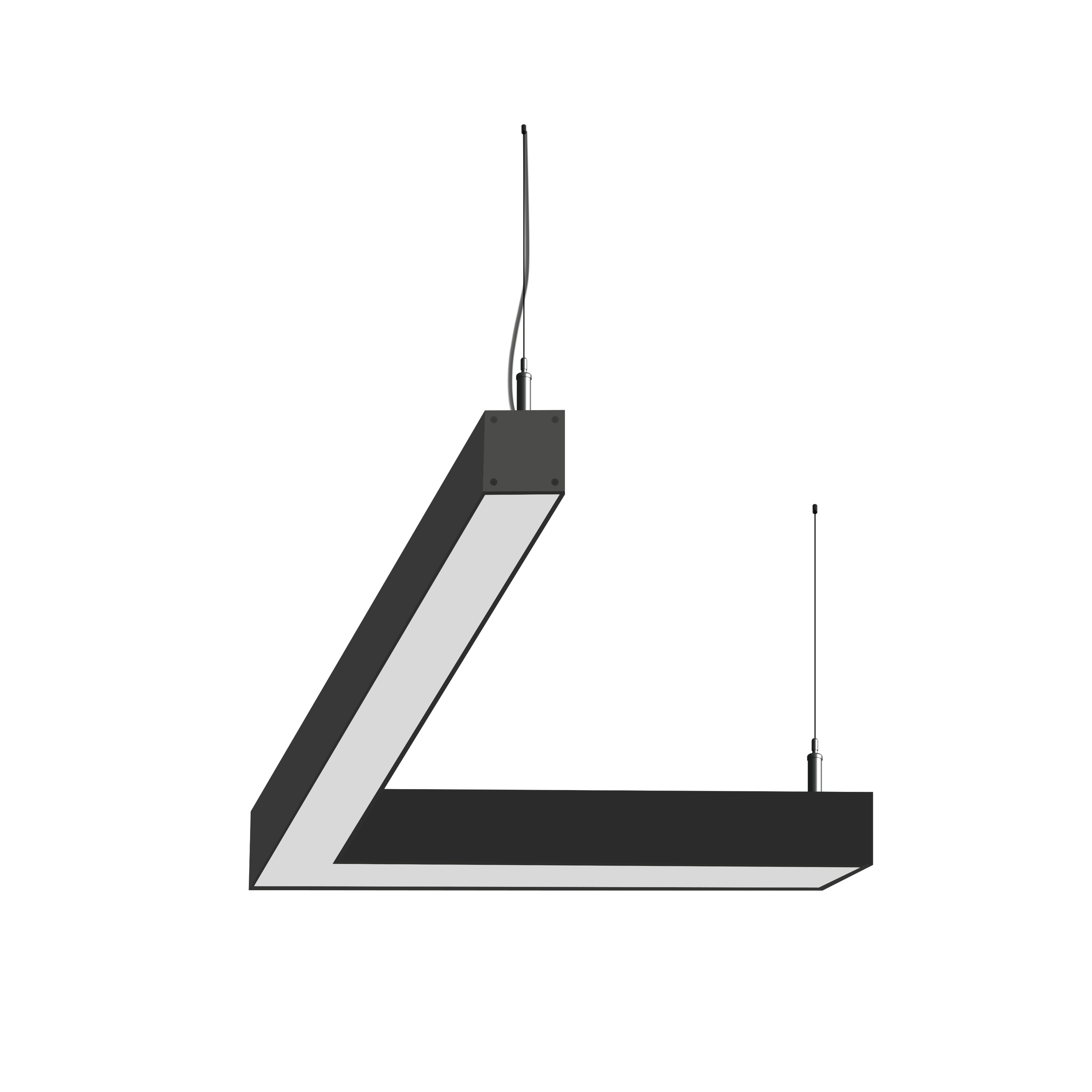 Светодиодный фигурный светильник MS-CORN L-образный 45гр. 750х750mm 60W 3000/4000/6000K
