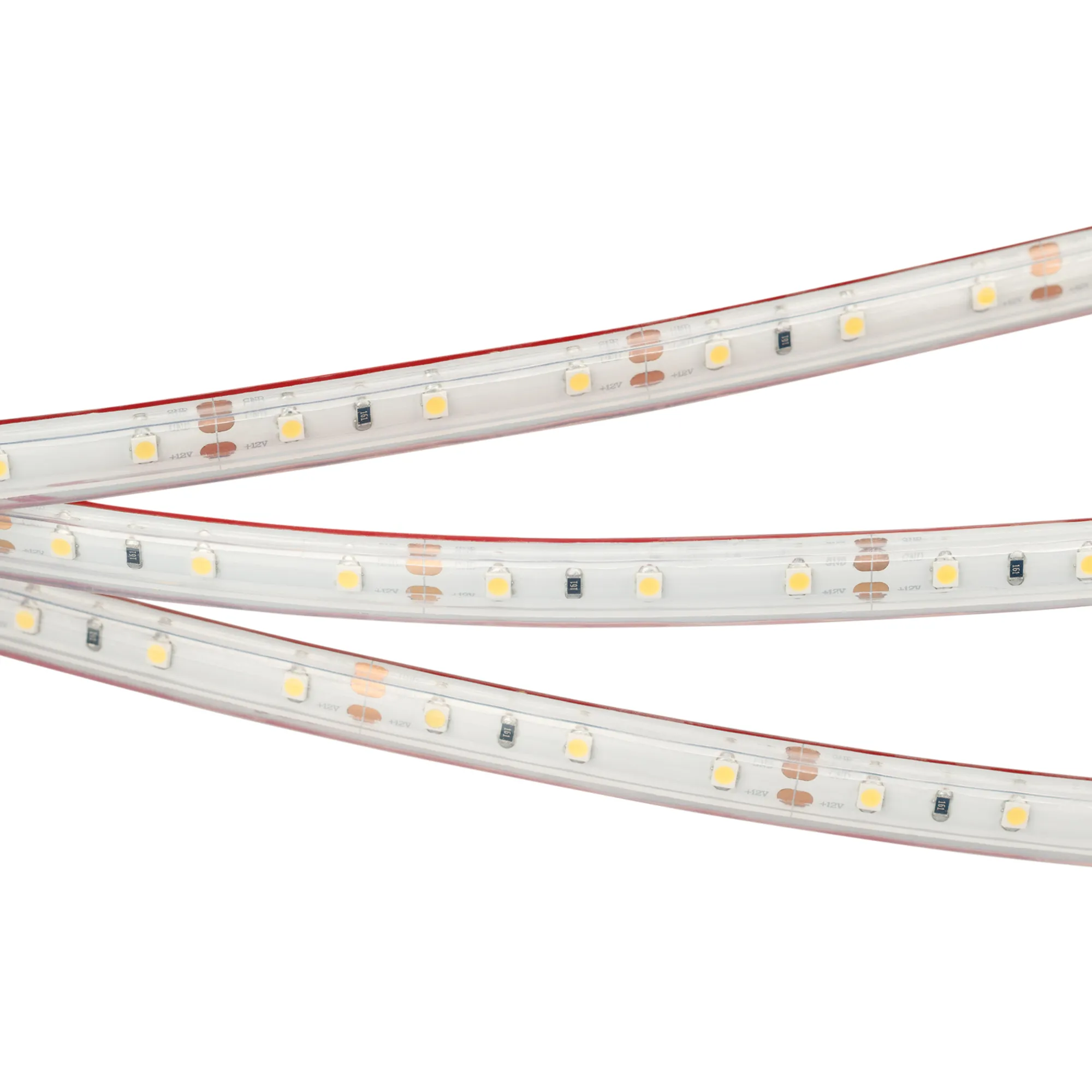Лента светодиодная RTW 2-5000PS 12V Warm3000 (3528, 300 LED, LUX) (Arlight, 4.8 Вт/м, IP67)