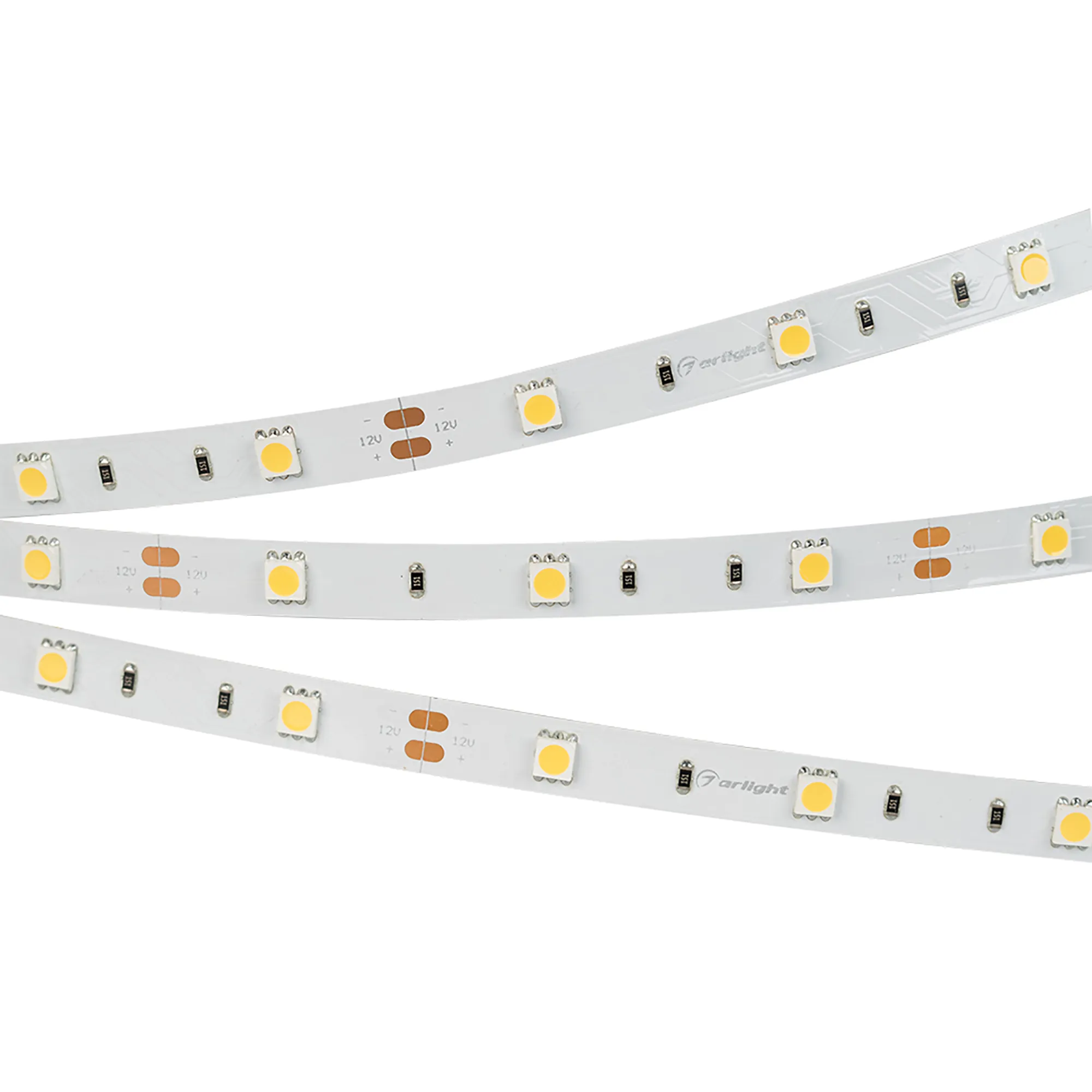 Лента RT 2-5000 12V Warm2700 (5060, 150 LED, LUX) (Arlight, 7.2 Вт/м, IP20)