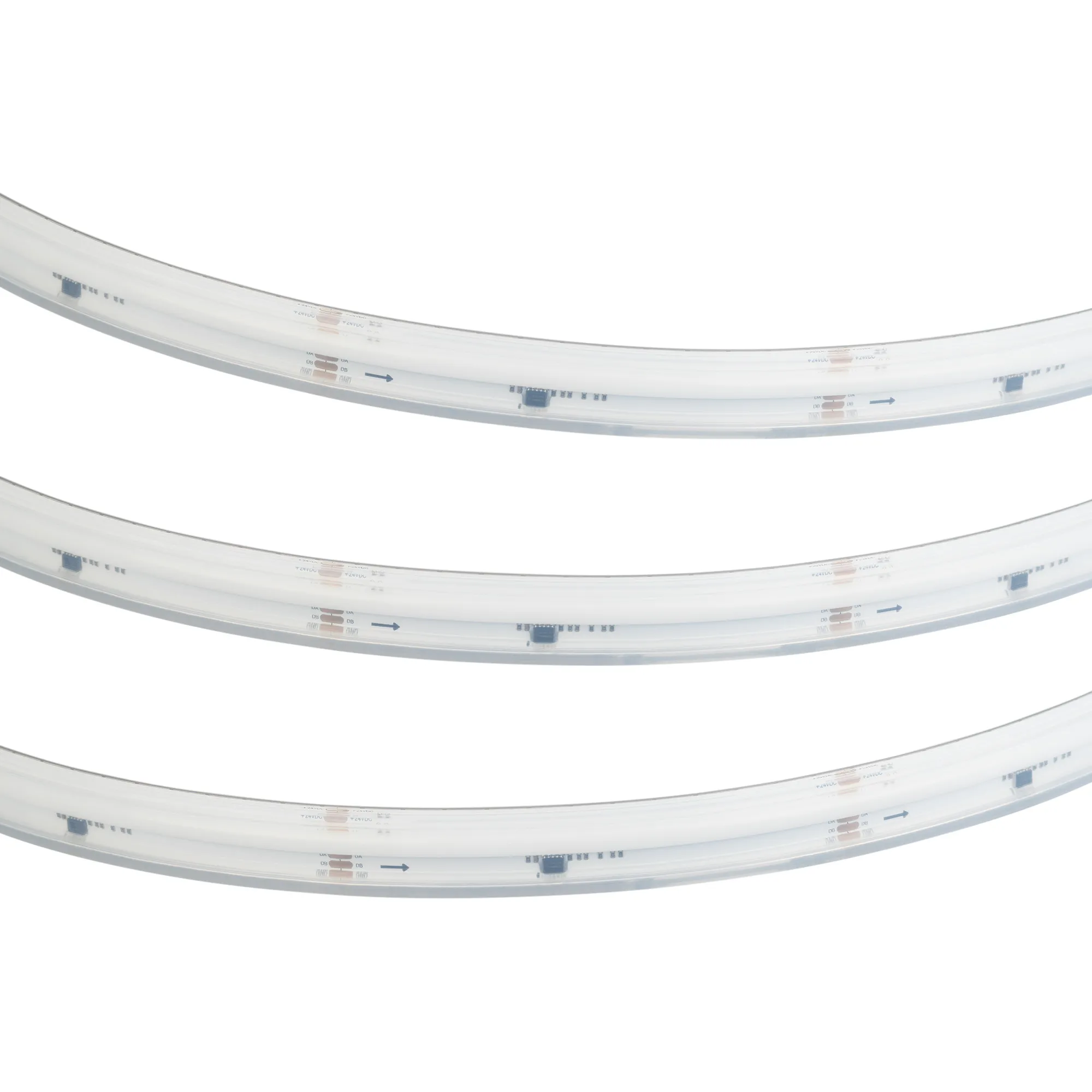 Лента герметичная DMX-COB-PS-X1008-21mm 24V RGB-PX126 (11 W/m, IP67, CSP, 5m) (Arlight, -) - изображение товара