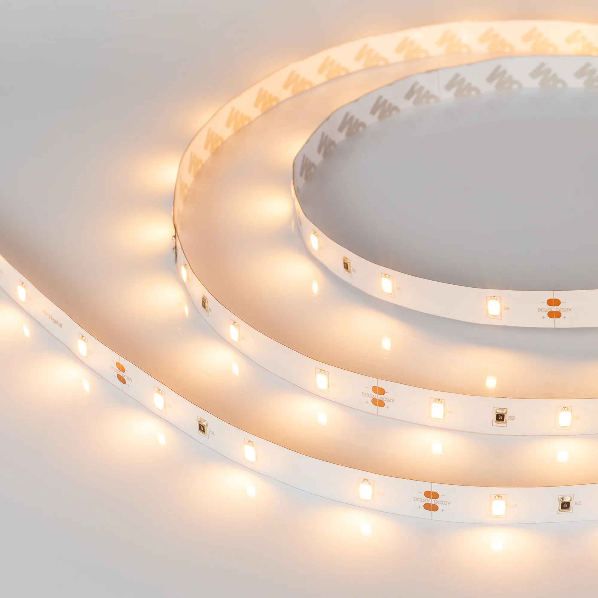 Лента светодиодная ULTRA-5000 12V Warm2400 (5630, 150 LED, LUX) (Arlight, 12 Вт/м, IP20) - изображение товара