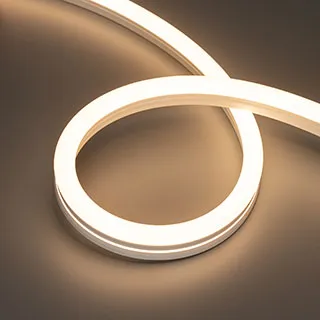 Лента герметичная MOONLIGHT-PRO-SIDE-X320-12x24mm 48V Warm3000 (10 W/m, IP67, 30m, wire x2) (Arlight, Вывод боковой, 7 лет) - изображение товара