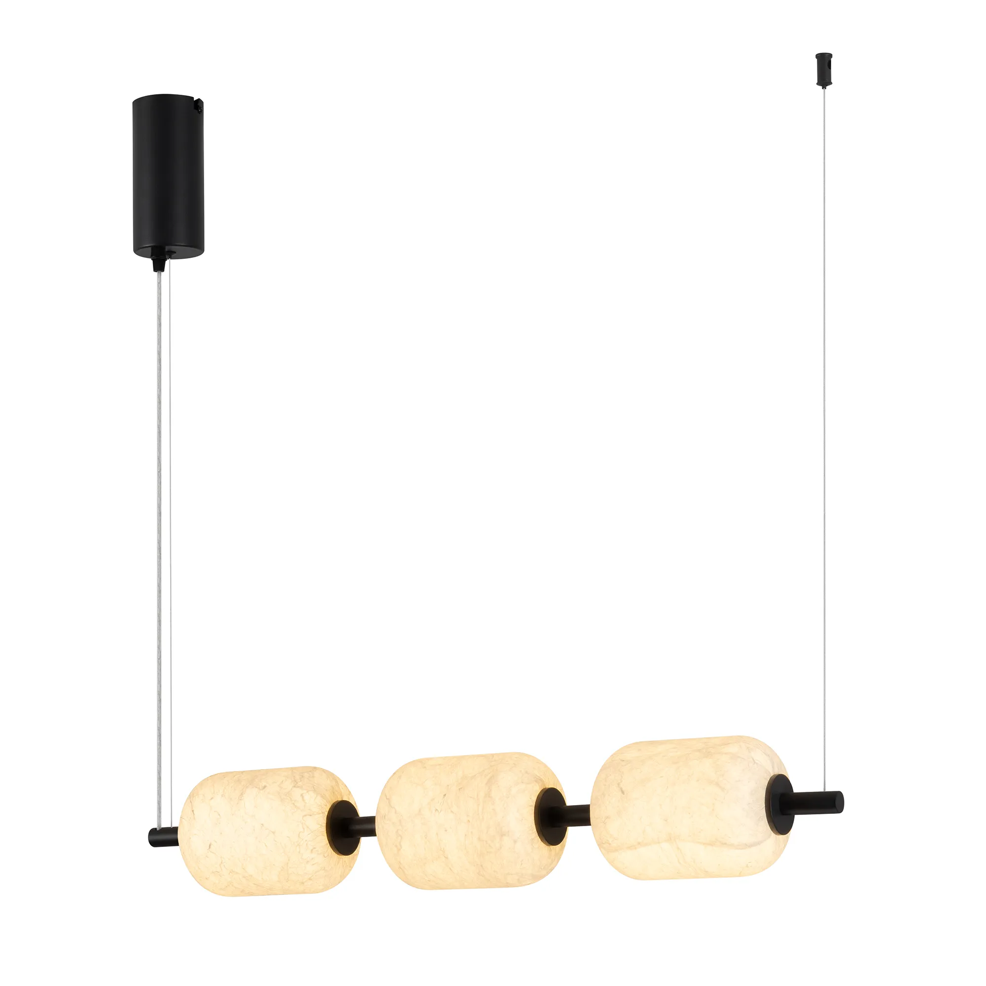 Светильник SP-CARAMELA-HANG-L720-12W Warm2700 (BK, 360 deg, 230V) (Arlight, IP20, Натуральный шелк, 3 года) - изображение товара